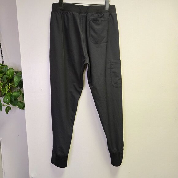 Dickies Mens Black L Jogger Scrub Pants Pockets & Elastic Waistband - Picture 6 of 11